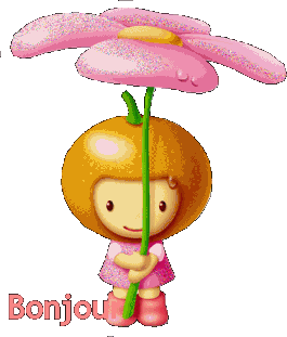 Gif bonjour fleur